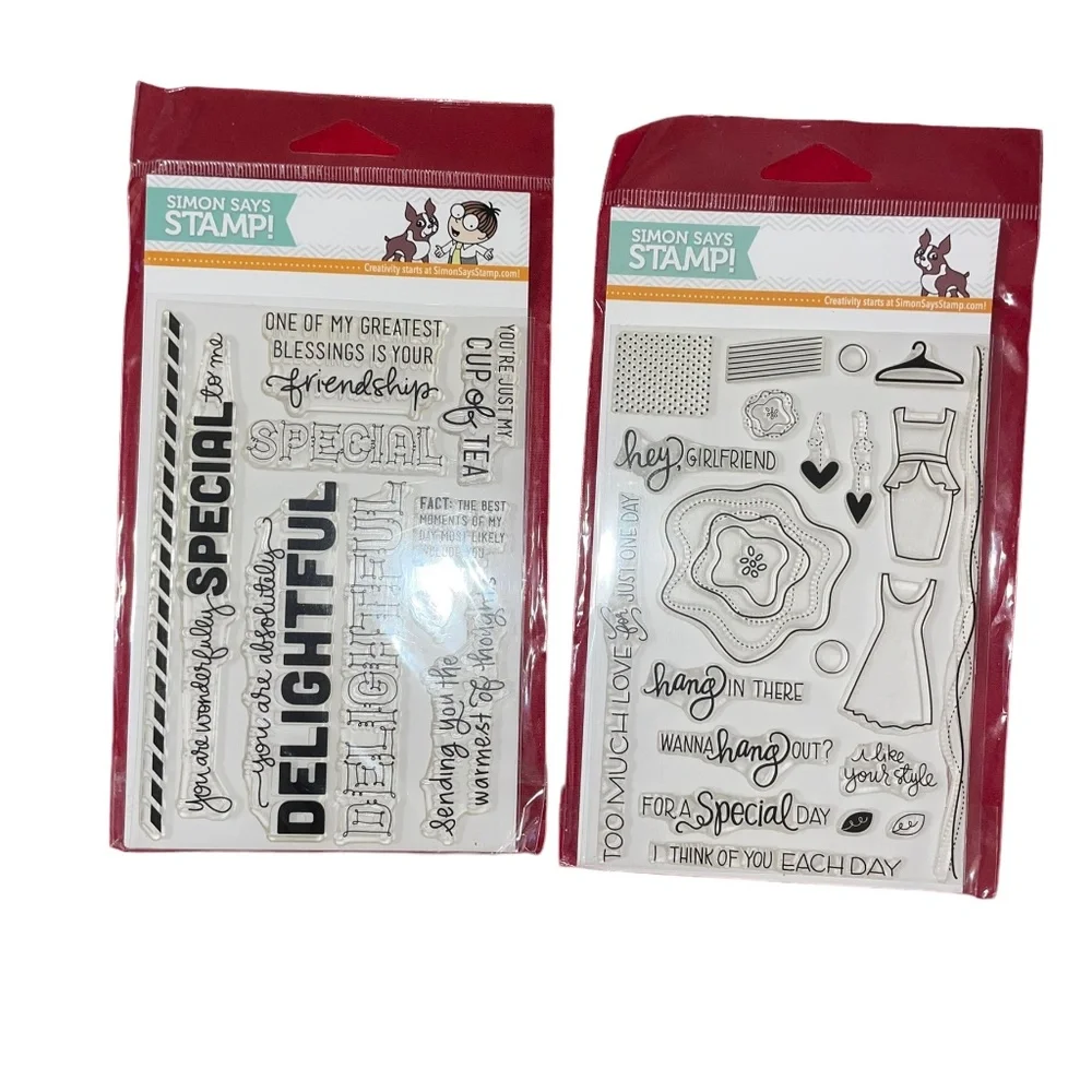 Simon Says Stamp Like your‎ Style Absolutely Delightful Clear Set Acrylic Stamps